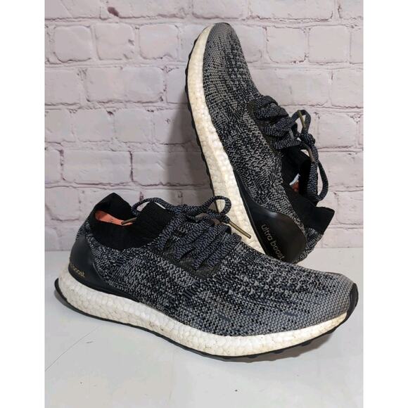Adidas Ultra Boost Uncaged Core Black Grey Gold Metallic Men's Sz 9.5 BB3900 - Picture 1 of 14